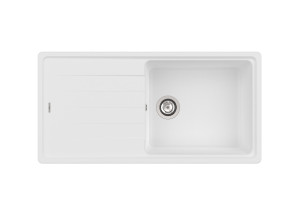 A880190020 Двусторонняя мойка с одной чашей из QUARZEX® ROCA Bergen