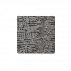 9899 CROCO silver-black подстаканник квадратный 10x10 см, толщина 2мм;LIND DNA