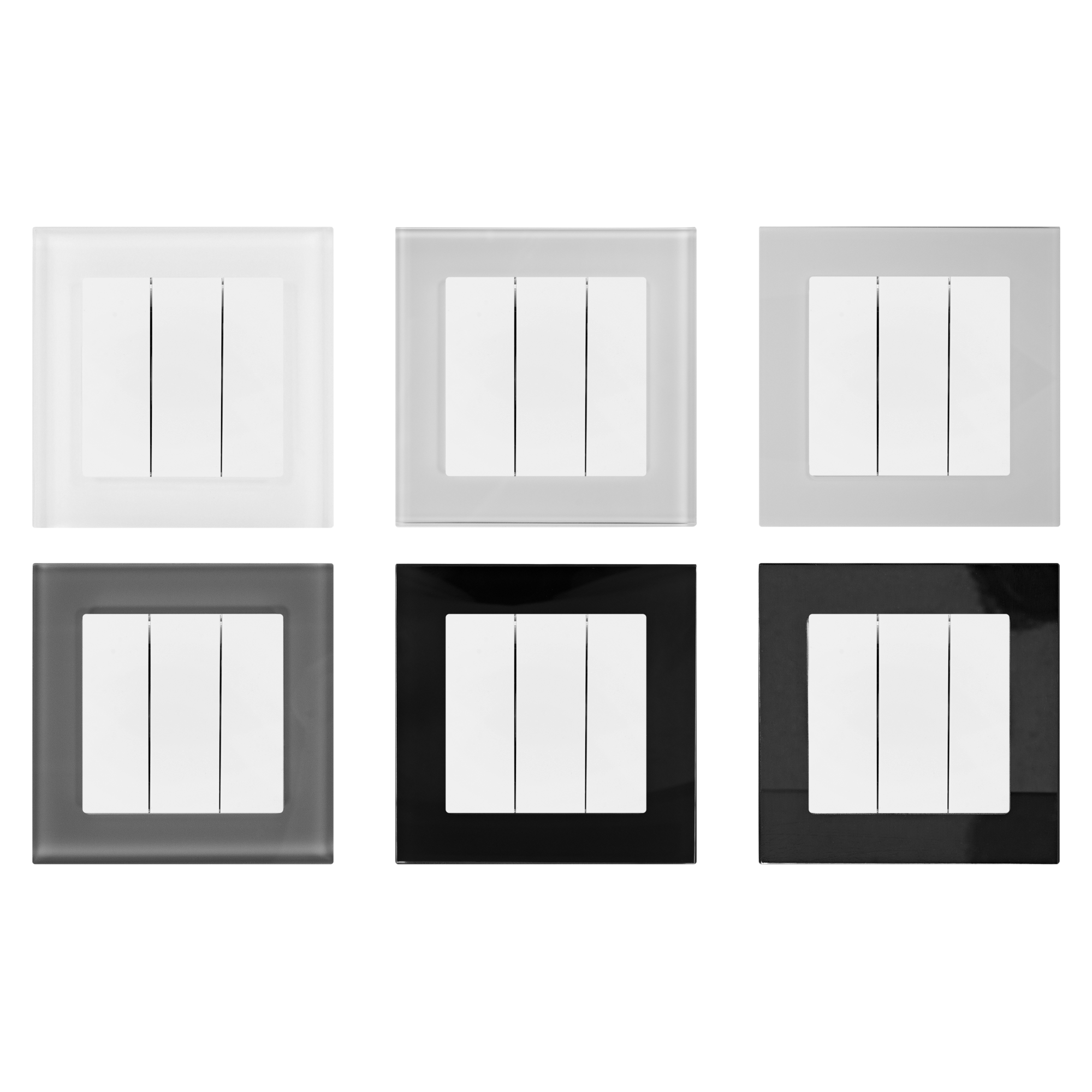 WERKEL Выключатель трехклавишный встраиваемый для зонированного освещения 81964431 STLM-0015686 - Вид №1
