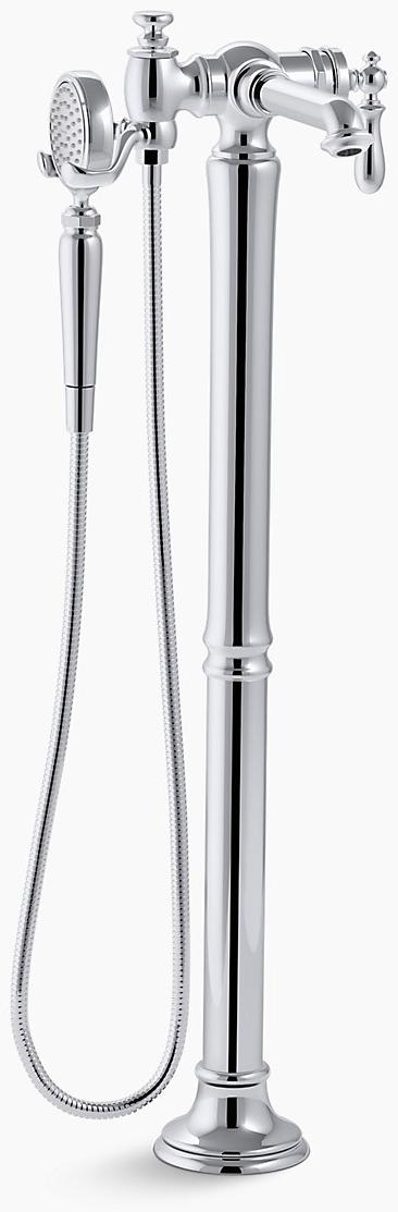 KOHLER Напольная накладка для ванны Artifacts с ручным душем K-T72790-9M-CP  - Вид №1