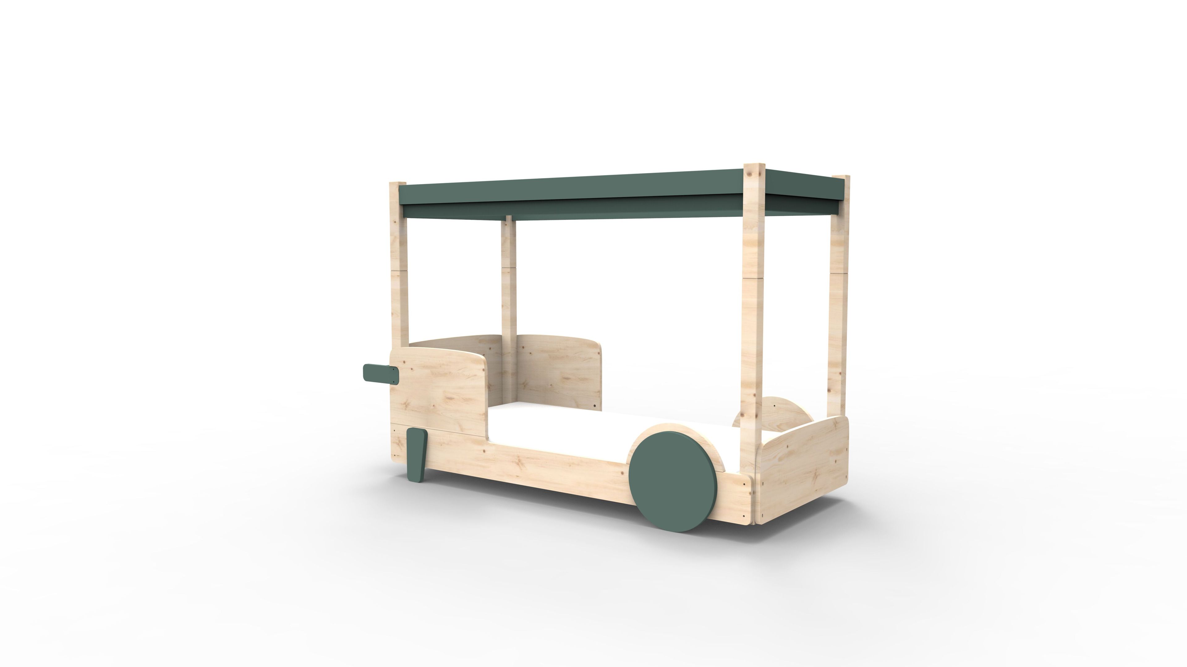 Деревянная односпальная кровать с балдахином Mathy by Bols ARCH-00085571 - Вид №38