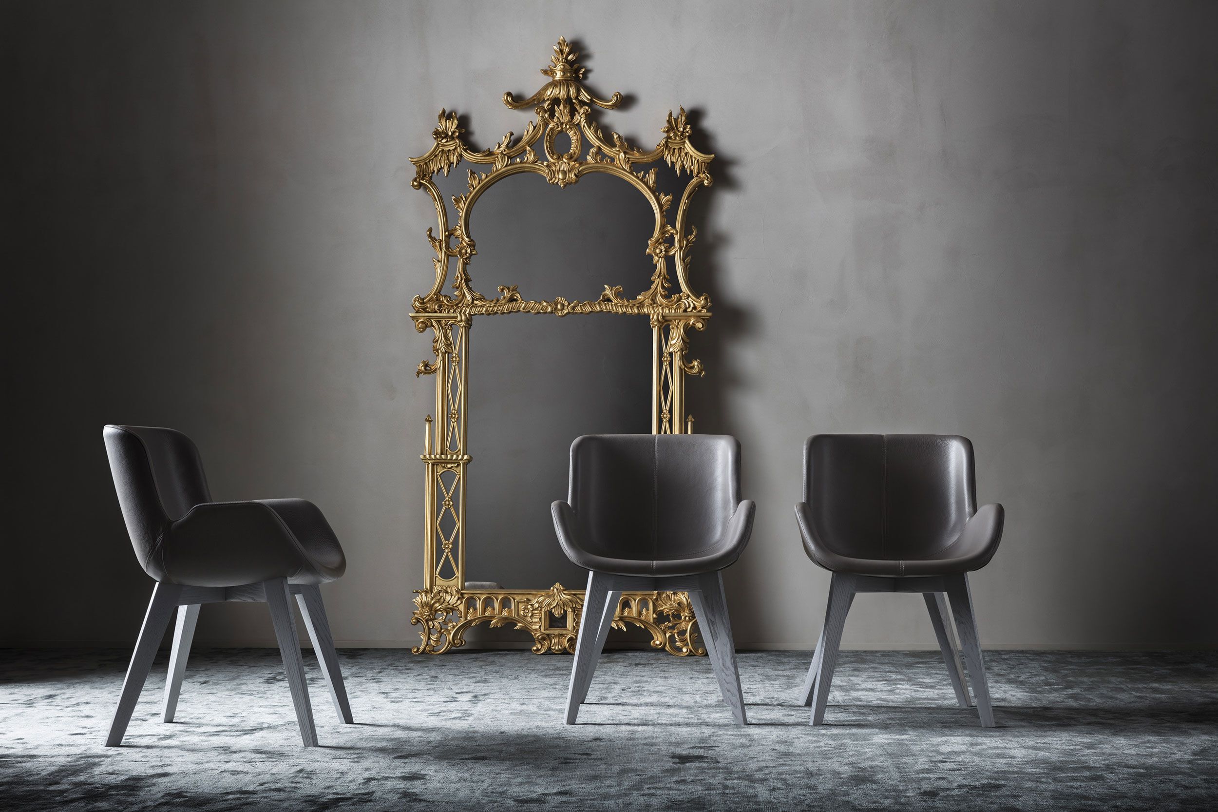 Кожаный стул с подлокотниками OAK Metronome ARCH-00149519 - Вид №5