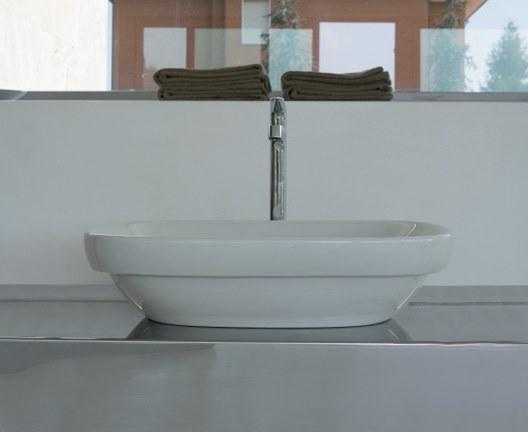 Ge045/044/043 bi Накладная раковина на столешницу  овальная Ceramica Globo Genesis - Вид №5