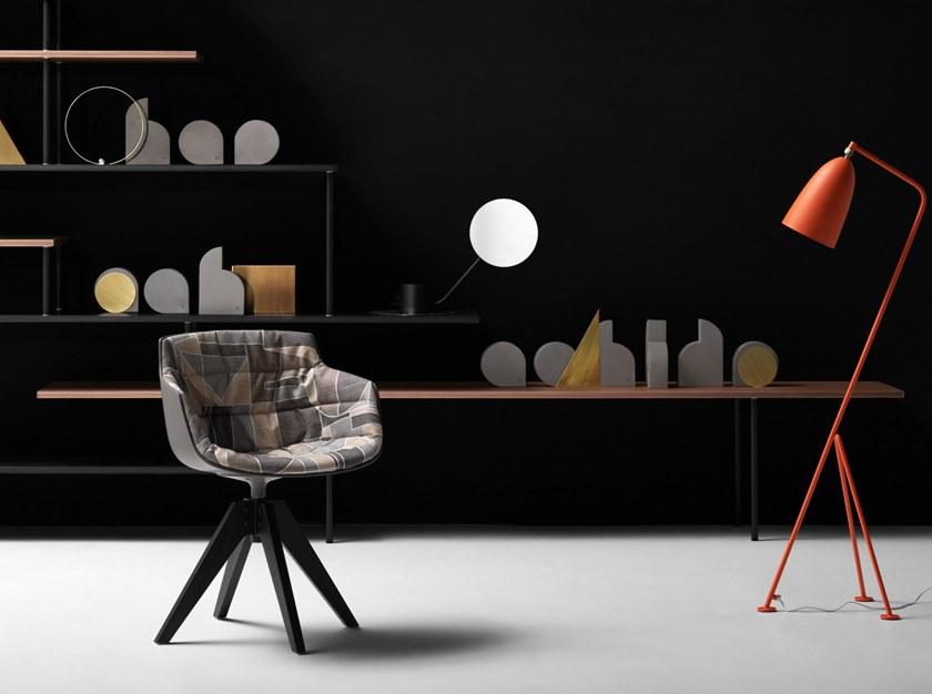 MDF Italia Открытый самонесущий двухсторонний книжный шкаф из алюминия и дерева sun-id-1403632 - Вид №5