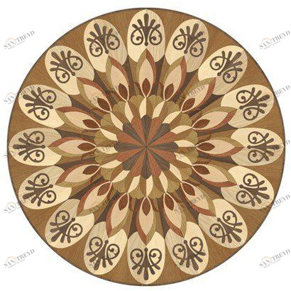 Художественный паркет Da Vinci Розетка 26-069 Дуб Селект (Гладкая) х1000диаметр мм 260090069