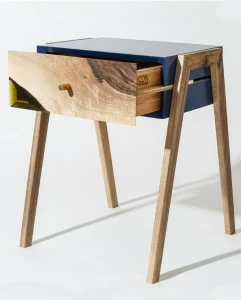 Тумбочка прикроватная с ящиком коричневая Storm G ICON DESIGNE STORM 177933 Коричневый