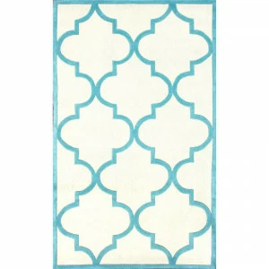 Ковер Trelli light_blue 200х280 DOLLY CAPRETS ДИЗАЙНЕРСКИЕ, ТРЕЛЬЯЖНЫЙ УЗОР 015052 Белый;голубой