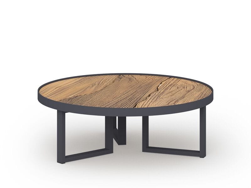 Круглый низкий стол из тикового дерева MAMAGREEN Munia ARCH-00103851 - Вид №1