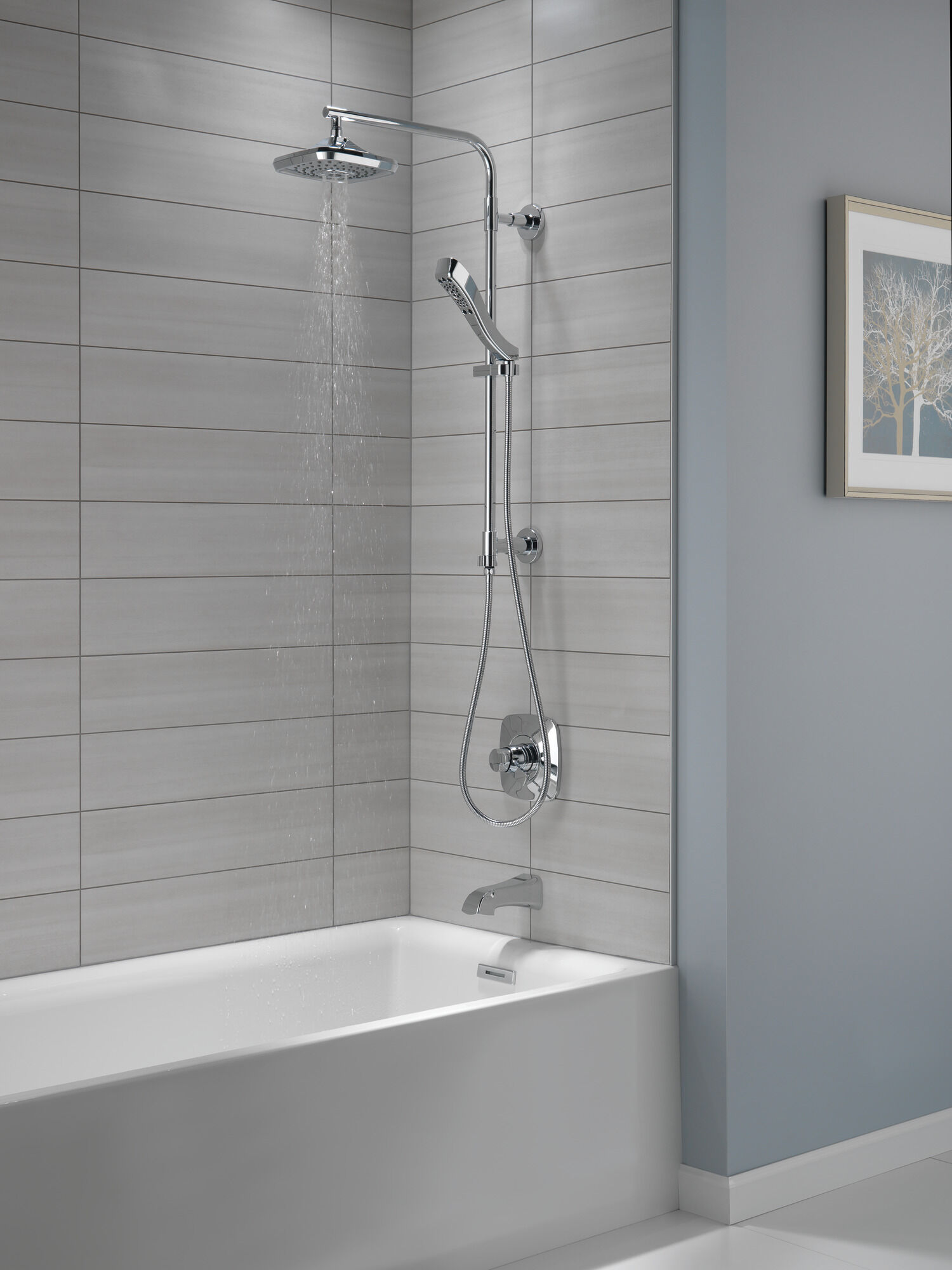 58820-PN Душевая стойка 26 дюймов, круглая Delta Faucet Universal Showering Полированный никель  - Вид №4