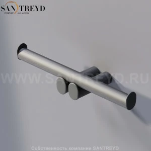 Agape DOT LINE Двойной держатель для туалетной бумаги настенный темный дуб ADTL0453.RW