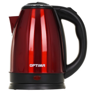 9269568 Электрочайник OPTIMA EK-1808SS красный