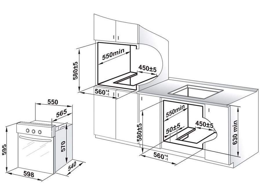 1611455 Электрический духовой шкаф Gefest ЭДВ ДА 622-02 В1 бежевый STDN-0147135 - Вид №1