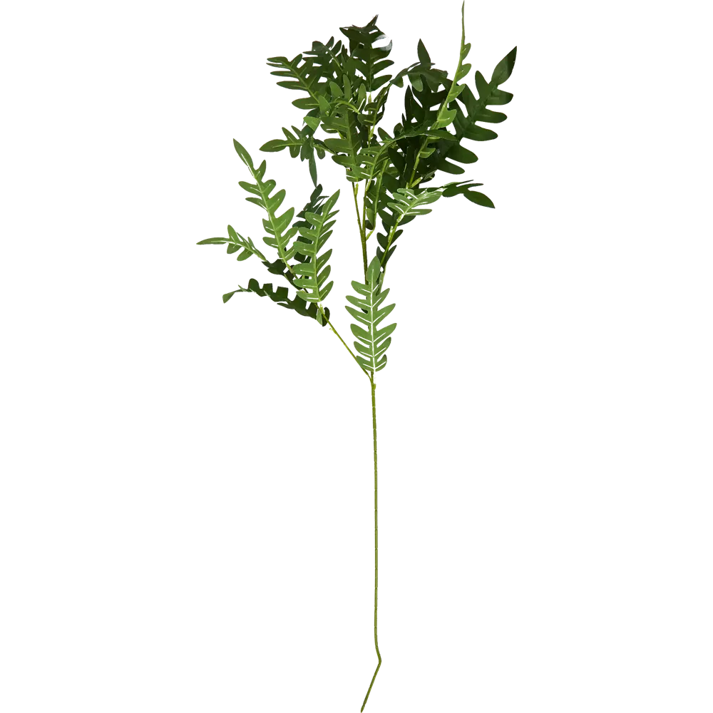 86579614 Искусственная ветка С резными листьями пластик 19x80 см разноцветная STLM-0813448 Santreyd  - Вид №3