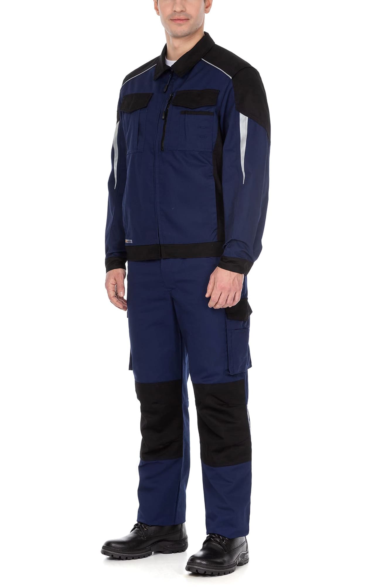 70048 Костюм  NEW темно-синий с черным STATUS  Летняя спецодежда  размер 60-62/170-176  - Вид №16