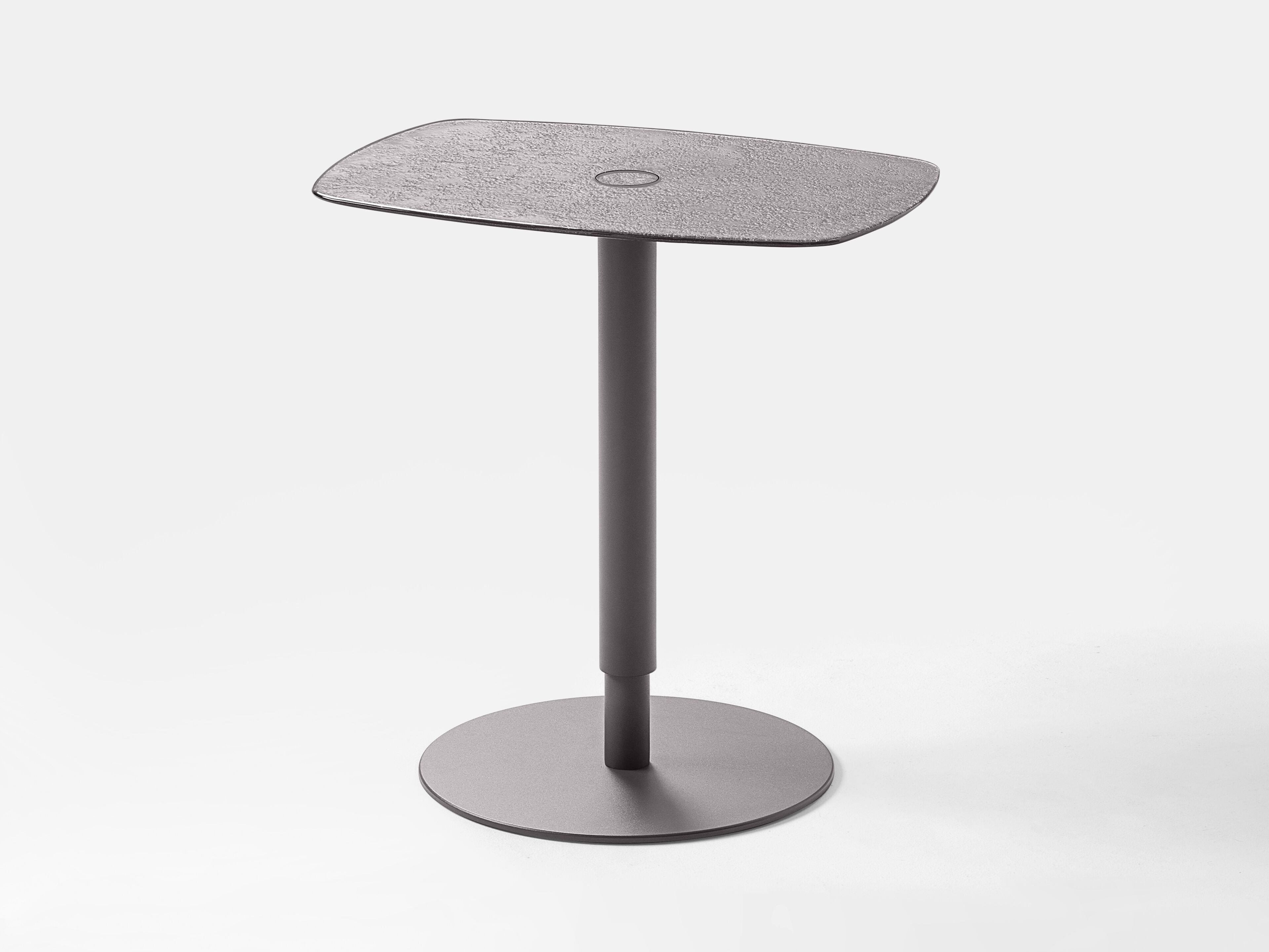 Журнальный столик с регулируемой высотой из стали и стекла Kastel Kobi ARCH-00052038