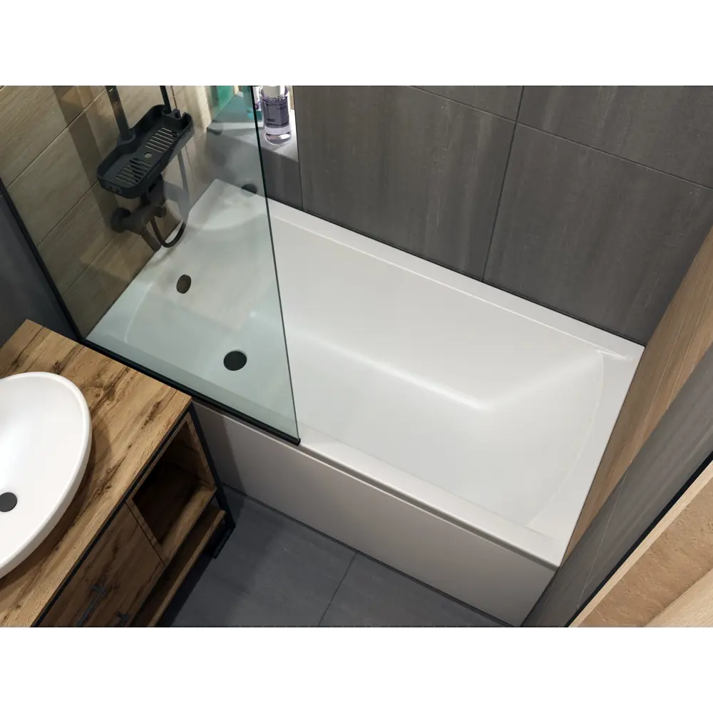 Акриловая ванна 100Acryl Ницца с каркасом 150x70 см 83240764 У99323 STLM-0039834 - Вид №1