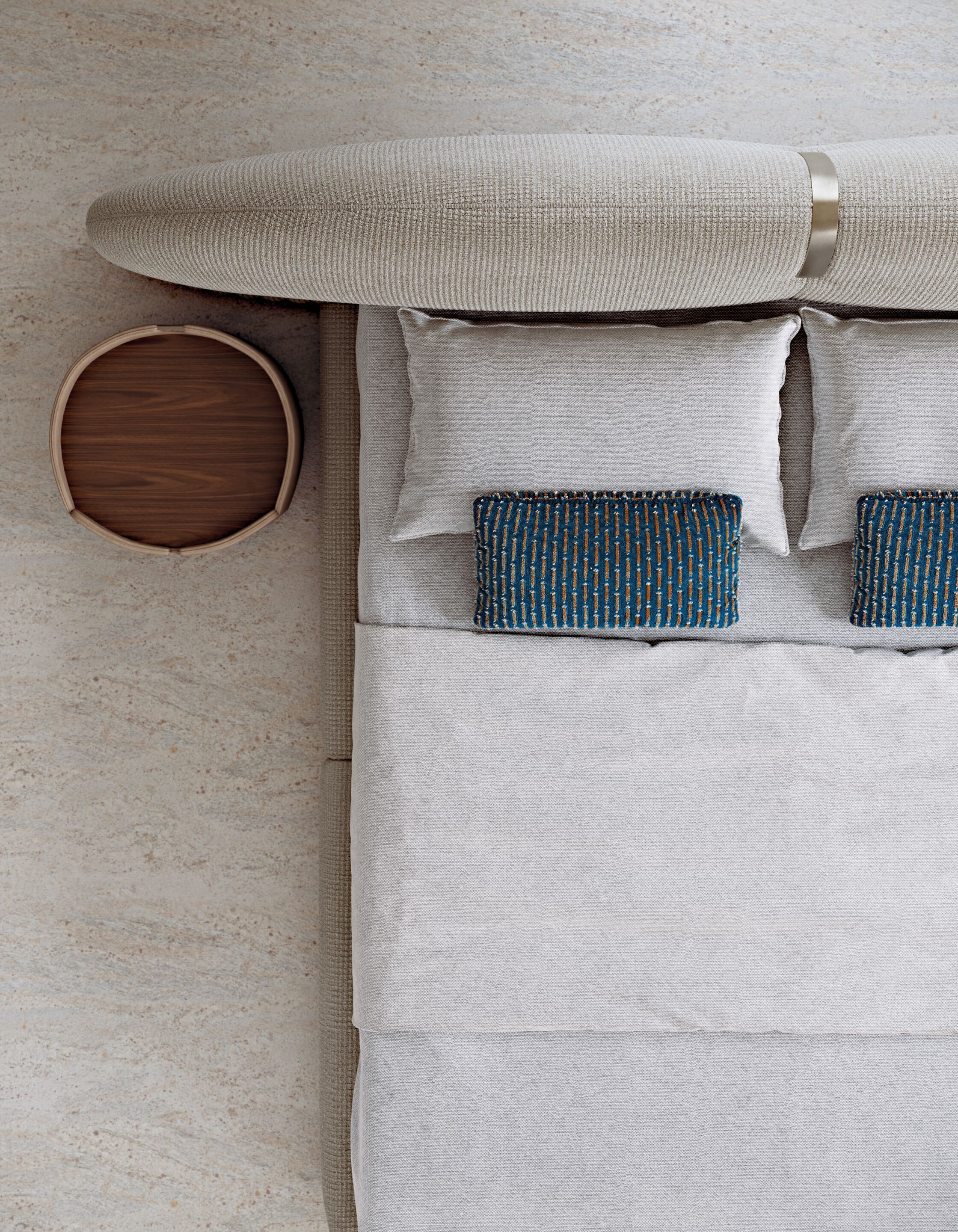 Круглая прикроватная тумбочка с кожаной обивкой Capital Collection Люкс ARCH-00132921 - Вид №14