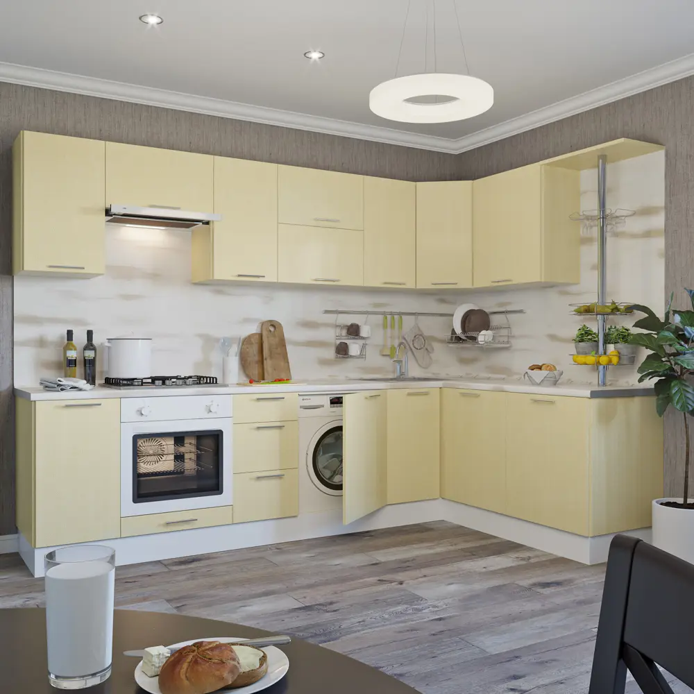 Дверь для шкафа Delinia «Лён рогожка» 80x35 см, ЛДСП, цвет бежевый STLM-2119457 - Вид №2