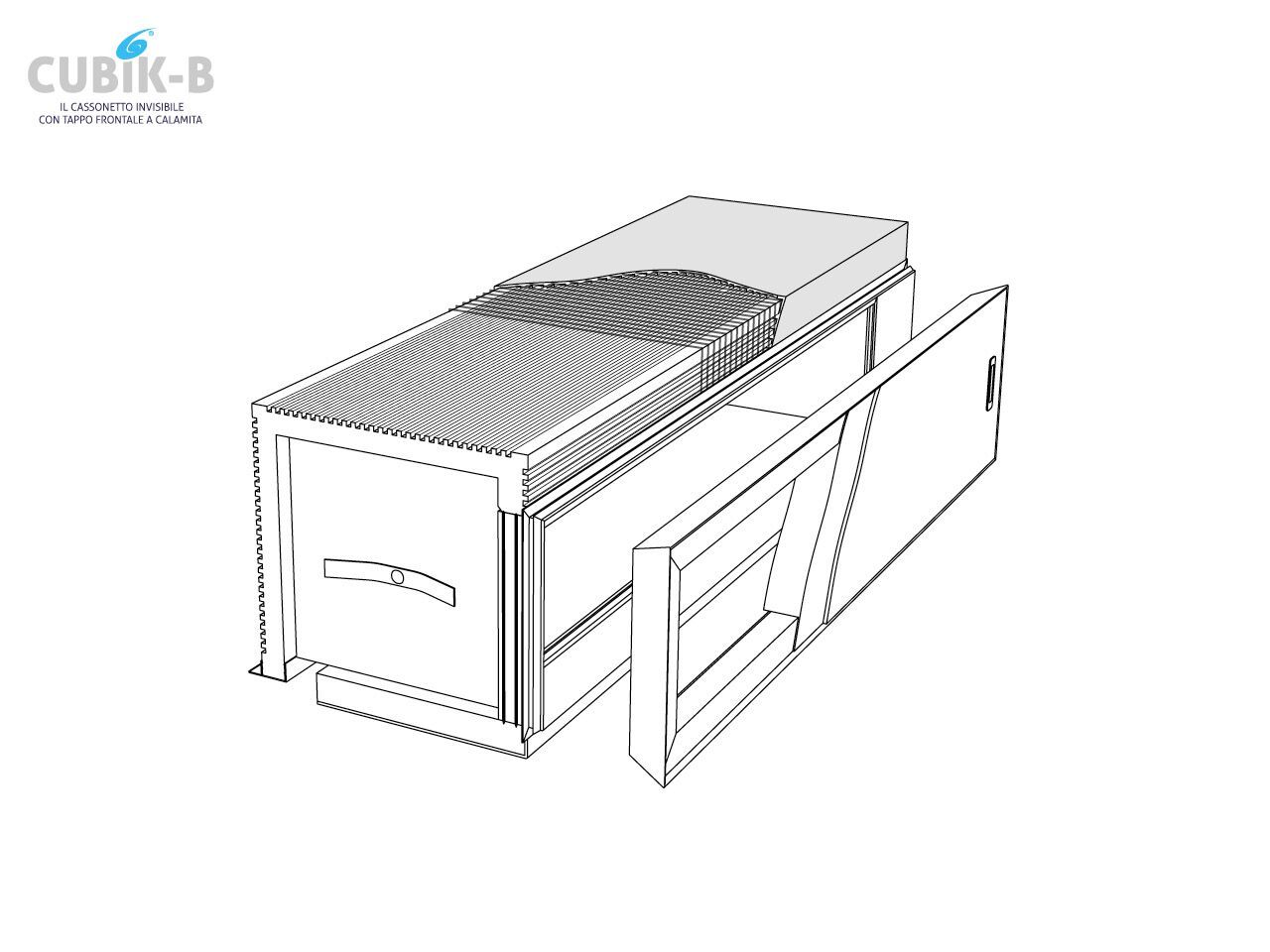 Сборный мусорный контейнер для рольставней Sei System CUBIK B ARCH-00067282 - Вид №2