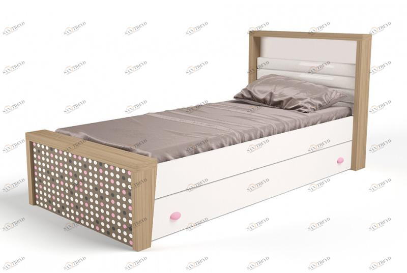 Кровать ABC-KING 190х120 №3MIX №3 ( розовый) 4631148108141