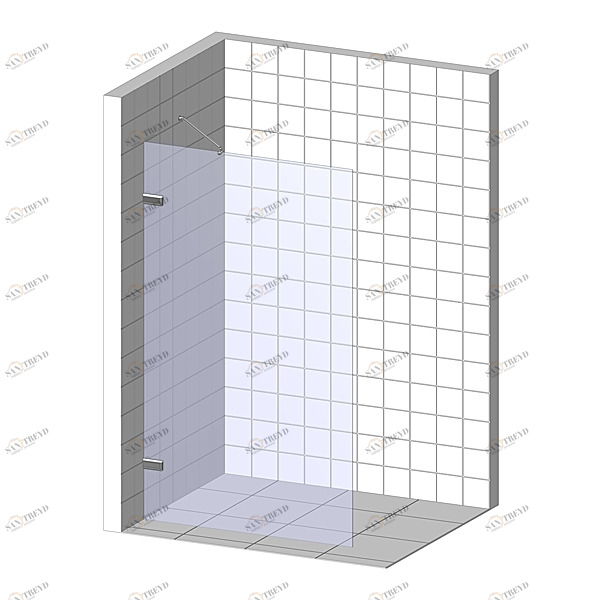Душевая перегородка в нишу 65x200 GK-861NA стекло прозрачное 6 мм GUTEWETTER TREND DOOR 65X200GK861NA