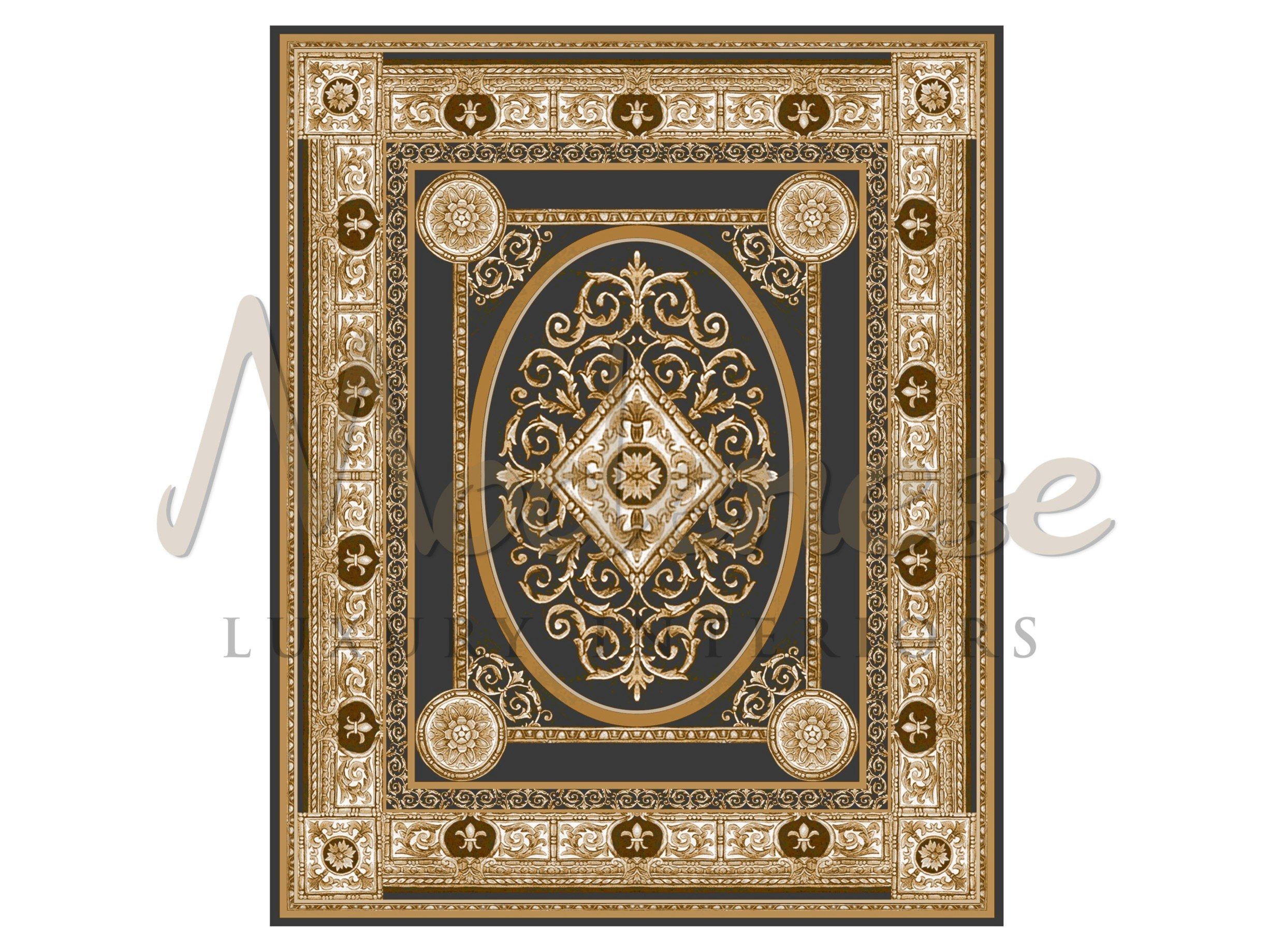 Шелковый прямоугольный ковер Modenese Luxury Interiors ковры и ковры ARCH-00029579 - Вид №1