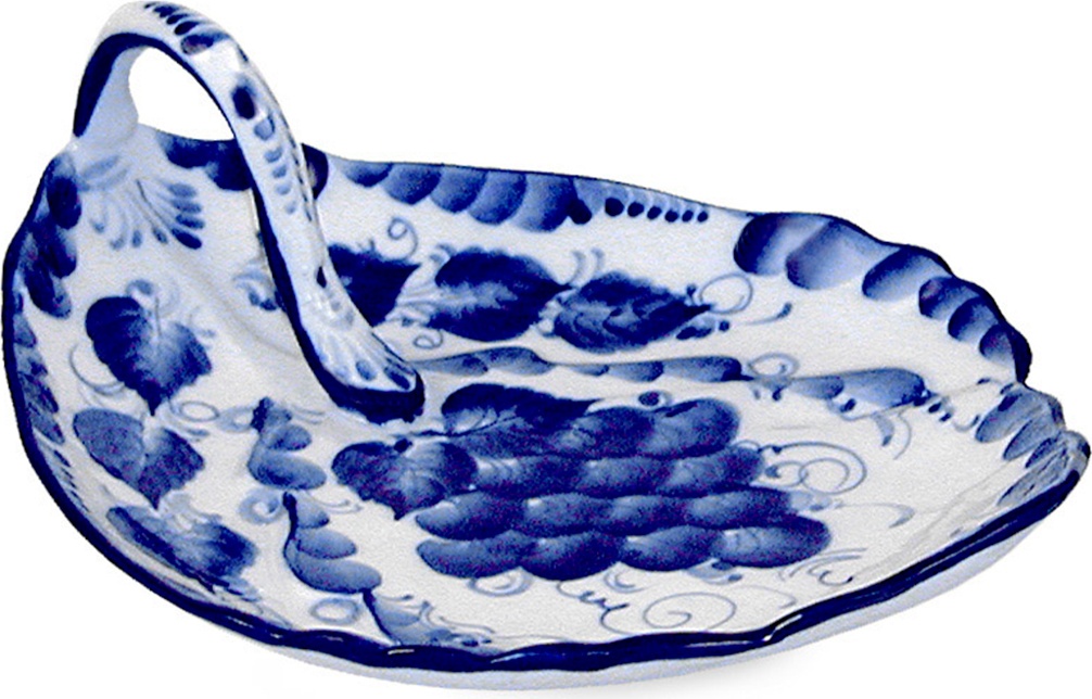 10554054 Гжельский фарфоровый завод Салатник 20см "Лепесток" 1с Фарфор, Керамика 