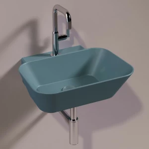 WA08NAVYMATT Подвесная раковина настенная прямоугольная Simas