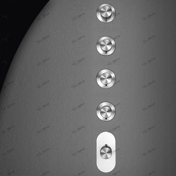 Термостат для душа HIRO HIR57S серебристый матовый Radomonte