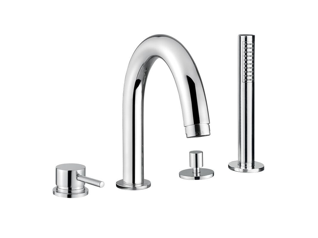 Хромированный латунный кран с 4 отверстиями Bugnatese K-Line ARCH-00051426 - Вид №1