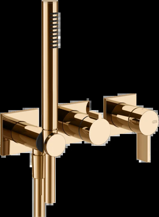 Смеситель для душа 73536 735 Gessi Inverso ТЕПЛАЯ БРОНЗА PVD