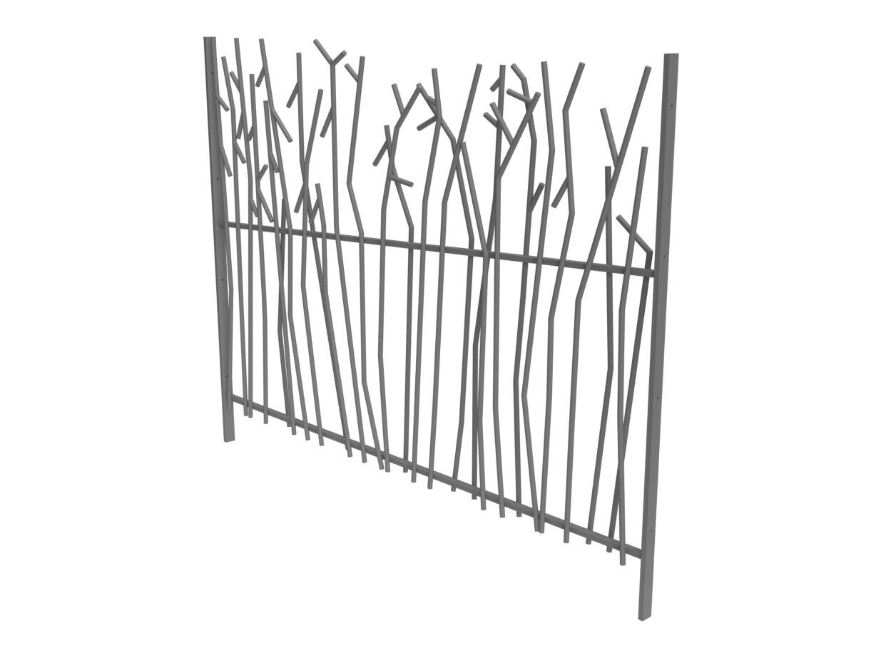 Модульный стальной забор с порошковым покрытием Urbencéa NATUR ARCH-00043274