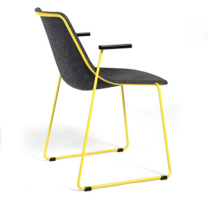 Сани стул с подлокотниками