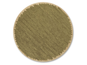 Круглый шерстяной ковер ручной работы