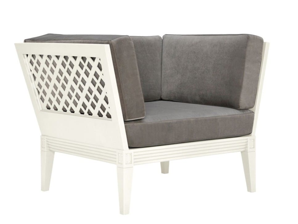 Алюминиевое клубное кресло с подлокотниками JANUS et Cie Quadratl ARCH-00135143