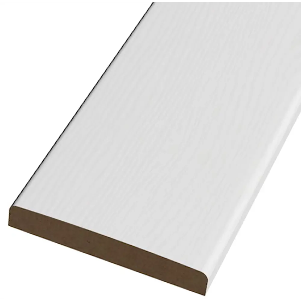 Наличник 2170x70x8 мм ПВХ ламинация цвет пломбир КРОНОПРОФИЛЬ STLM-2197578