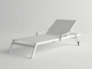 10Deka Откидной алюминиевый садовый шезлонг Pulvis