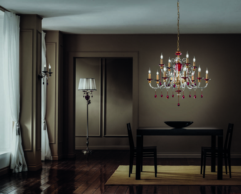 Euroluce Lampadari Люстра с кристаллами swarovski® Rubino alicante sun-id-1362711 - Вид №1