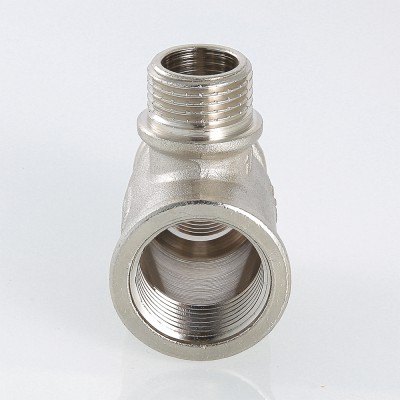 VTr.132.RN.050504 Фитинг резьбовой – тройник переходной с переходом на наружную резьбу Valtec 3/4" х 3/4" х 1/2"  - Вид №2