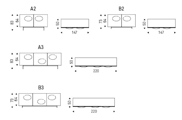 Шкаф из дерева и стекла с распашными дверями Cattelan italia PARAMOUNT ARCH-00126466 - Вид №2