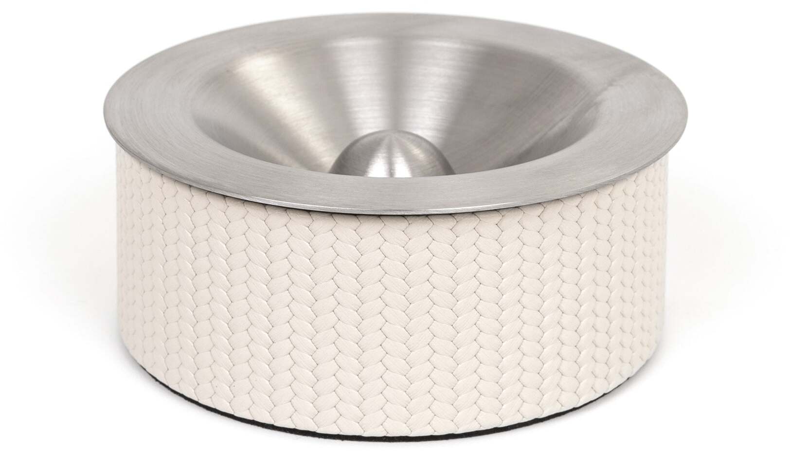 Пепельница Vulcano - Ø 13XH5,5 см / плетеная кожа_верблюжья