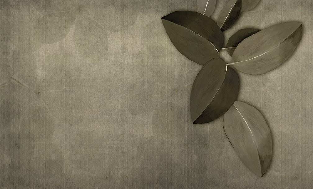 Обои с цветочными мотивами N.O.W. Edizioni CONCRETE / FICUS AUREA ARCH-00146339 - Вид №3