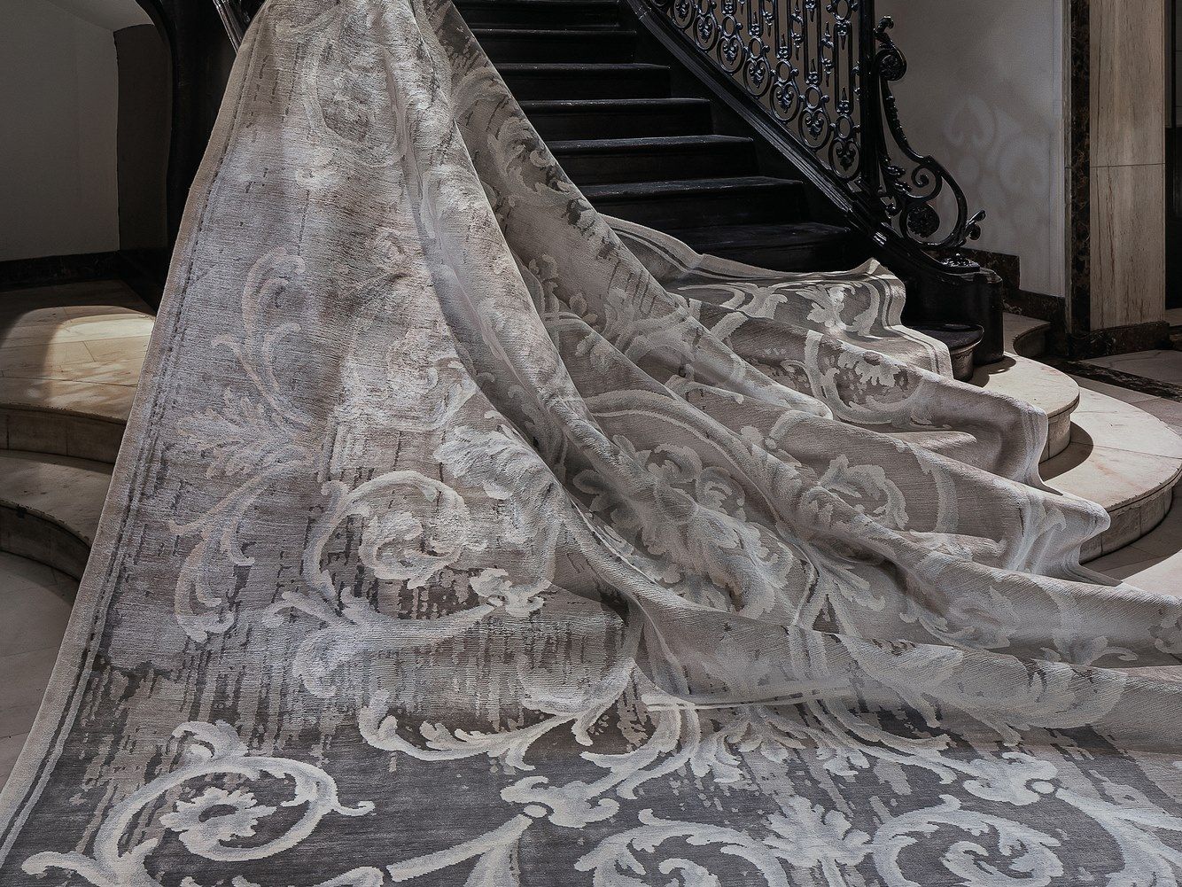 Шелковый прямоугольный ковер ручной работы Edition Bougainville Renaissance ARCH-00022646 - Вид №1