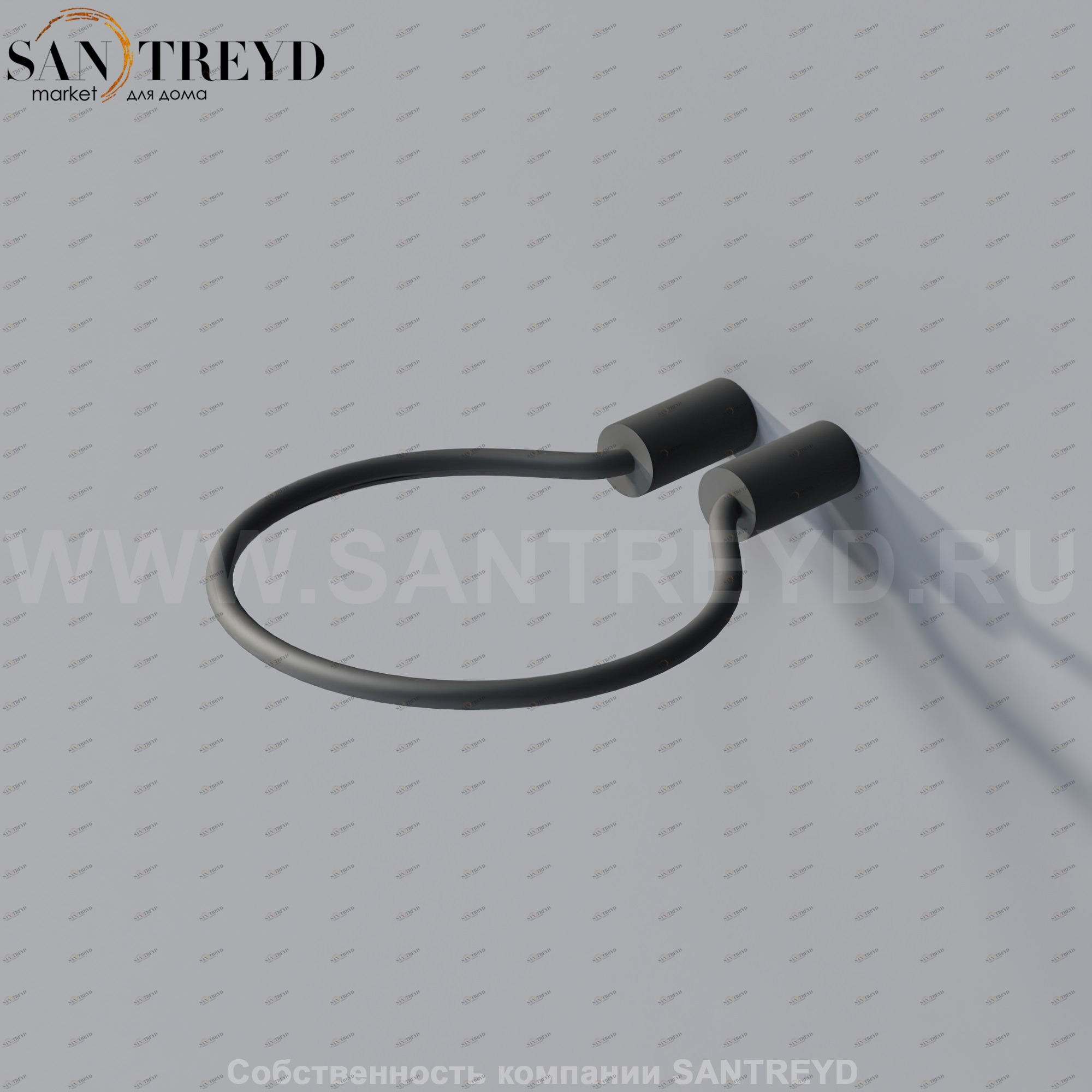 Agape BUCATINI Держатель для дозатора черный ABUC0179EB