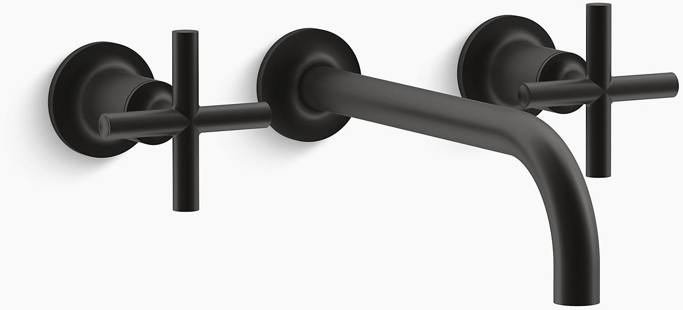 K-T14414-3-BL Подвесная раковина настенная прямоугольная Kohler  черная 