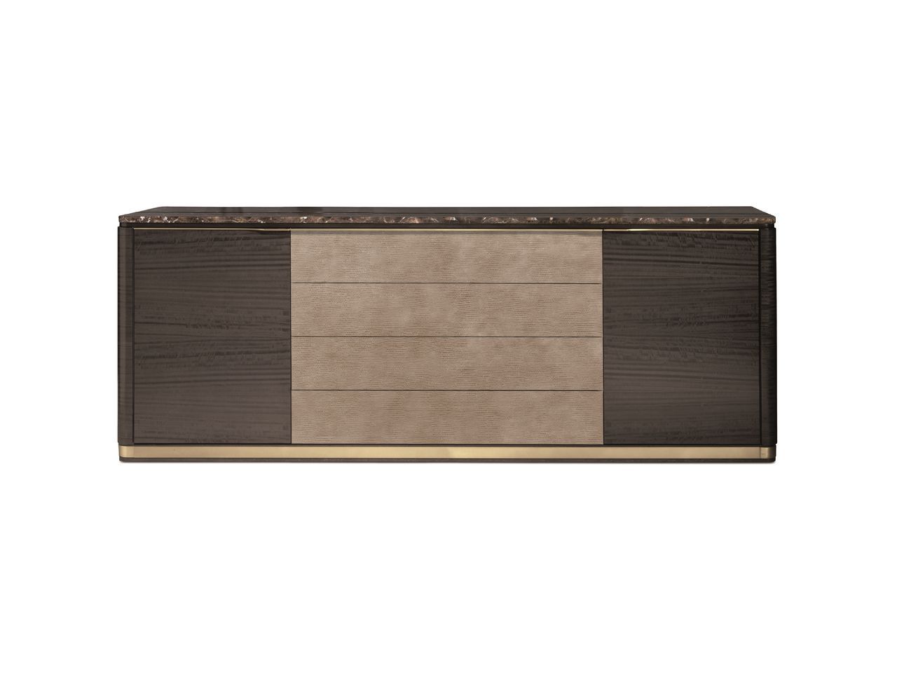 Деревянный шкаф с ящиками и мраморной столешницей Hurtado Evolution ARCH-00000011 - Вид №2