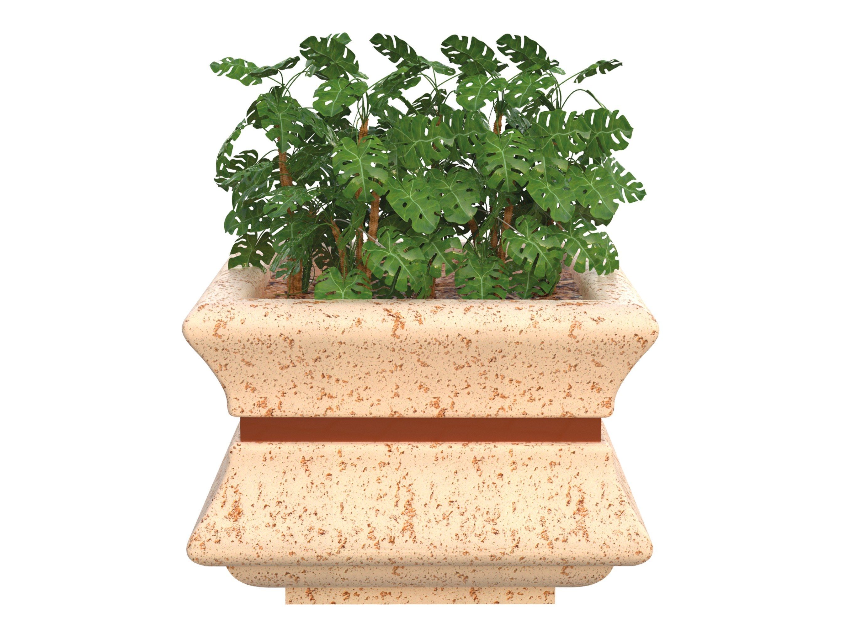 Бетонная квадратная плантатор Lazzari DAFNE ARCH-00030126 - Вид №1