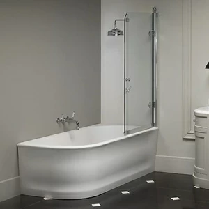 Ванна правосторонняя угловая из материала “White Tec” 1NAWAVEDX Devon Devon WAVE