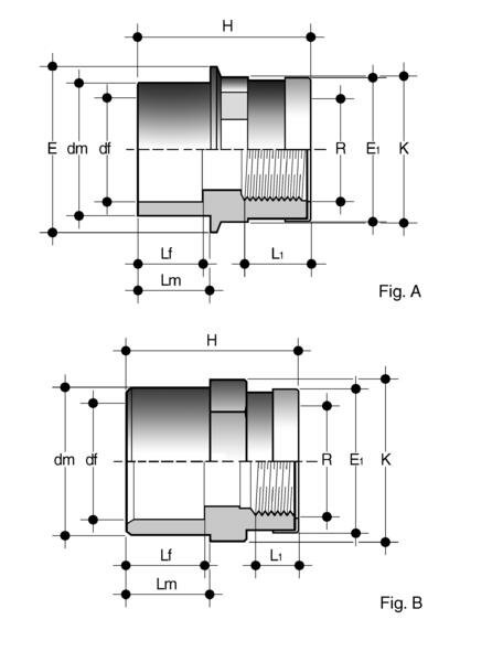 SANIT 123447020020 Переход гнездо ниппеля ПВХ-U, металлическое кольцо армированного  - Вид №1