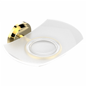 G2R-500 Мыльница стеклянная настенная Thg-paris Frivole Золото